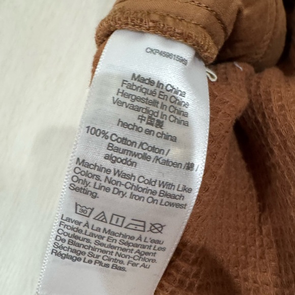 Madewell Tan Grid Pattern Trousers - Picture 4 of 7